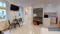 Wohn-, Ess-, Kochbereich - Modernisiertes und sofort bezugsfreies Studio-Apartment im Wrangelkiez