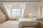 Schlafzimmer - Exklusive Dachgeschoss-Maisonette in Dahlemer Villenlage mit Südwest-Terrasse und Aufzug