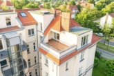 Terrasse - Außenansicht - Exklusive Dachgeschoss-Maisonette in Dahlemer Villenlage mit Südwest-Terrasse und Aufzug